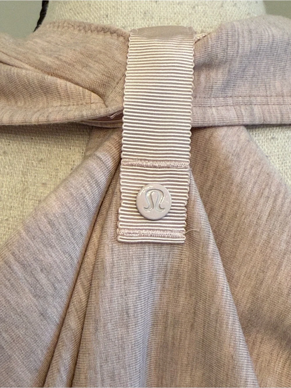 Lululemon Vinyasa Scarf Rulu Heathered Pink Gray Wrap Shawl Yoga Running